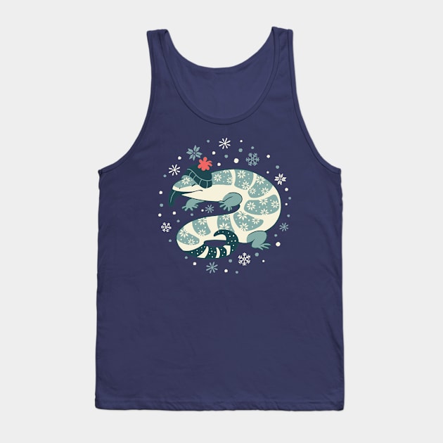 Blunt Blue-Tongued Skink Tank Top by Colordrilos